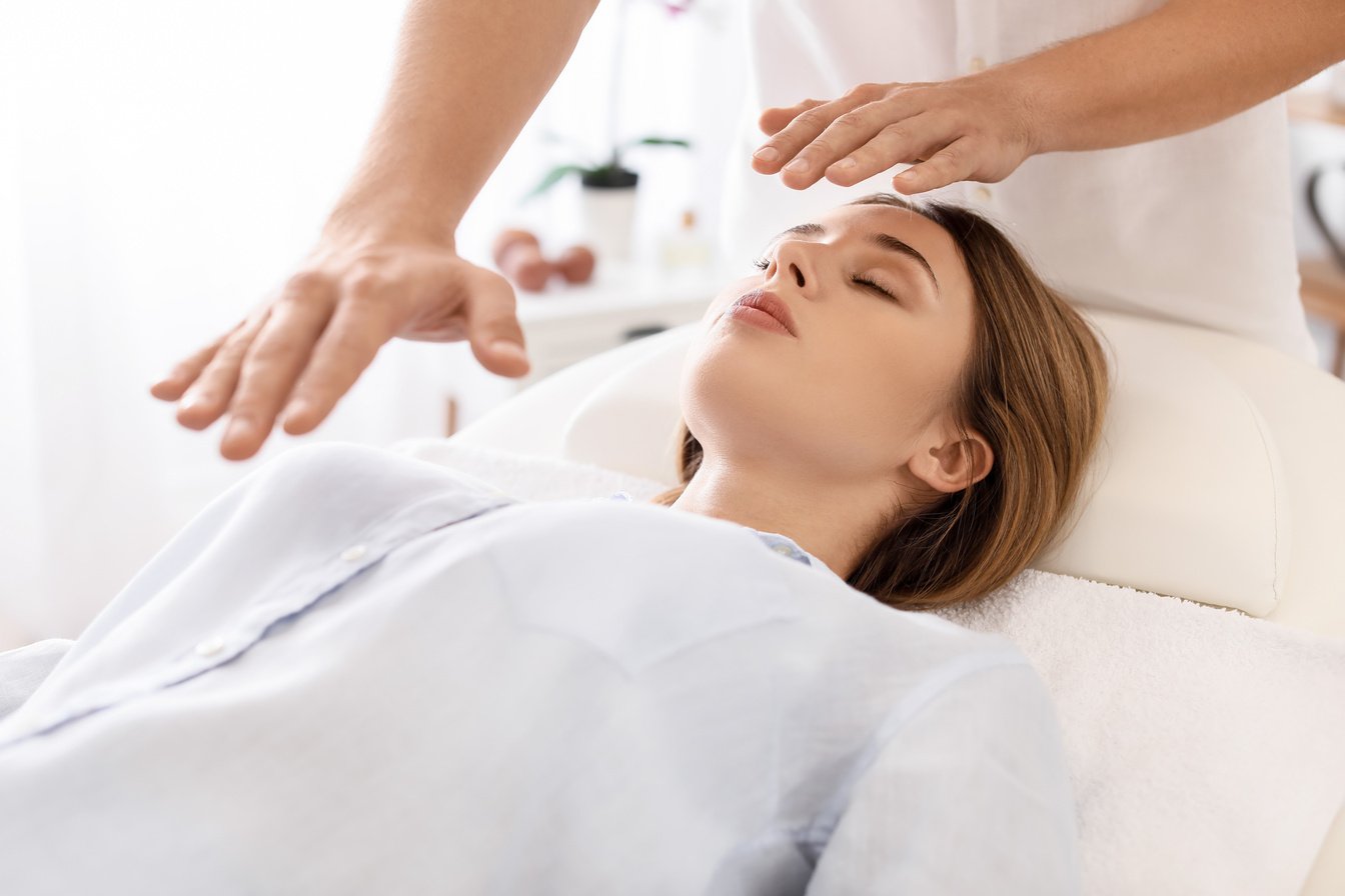 Reiki Master Working with Patient